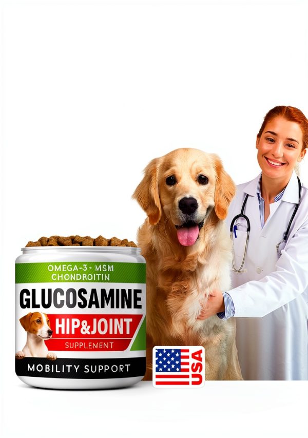 STRELLALAB Dog Joint Supplement Glucosamine Chondroitin-6