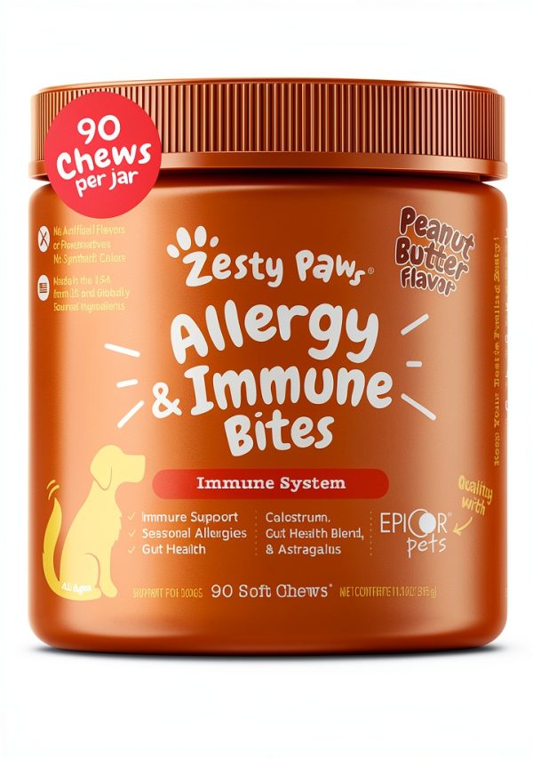 ZENWISE Dog Allergy Relief Chews Immune Support Itch Relief-0