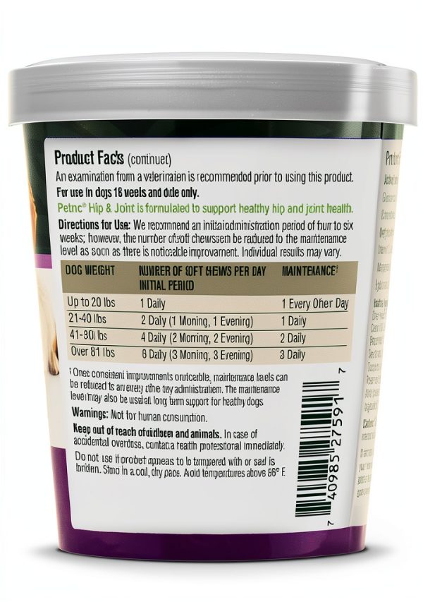 Petnc Hip Joint Soft Chews Glucosamine Chondroitin Dog-6