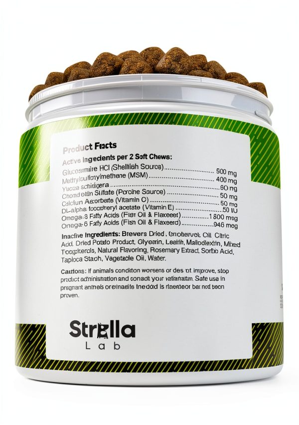 STRELLALAB Dog Joint Supplement Glucosamine Chondroitin-2