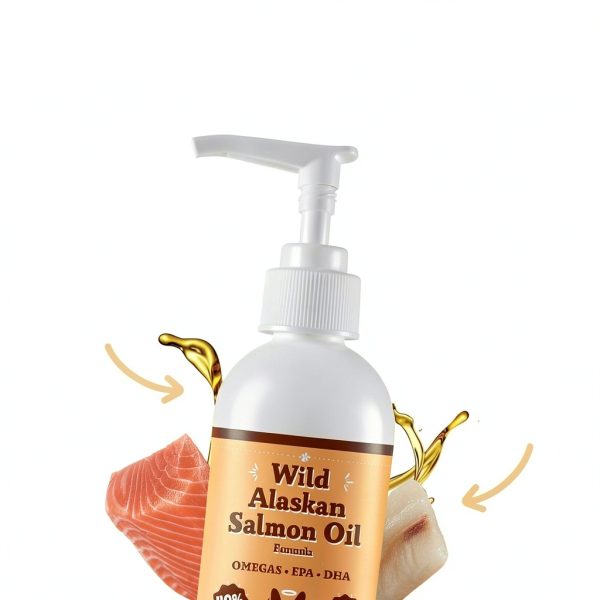 Wild Alaskan Salmon Oil for Dogs Skin Coat Joint Health-1