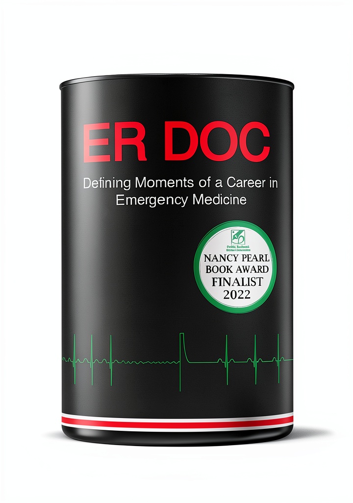 Kindle book cover showcasing emergency medicine themes