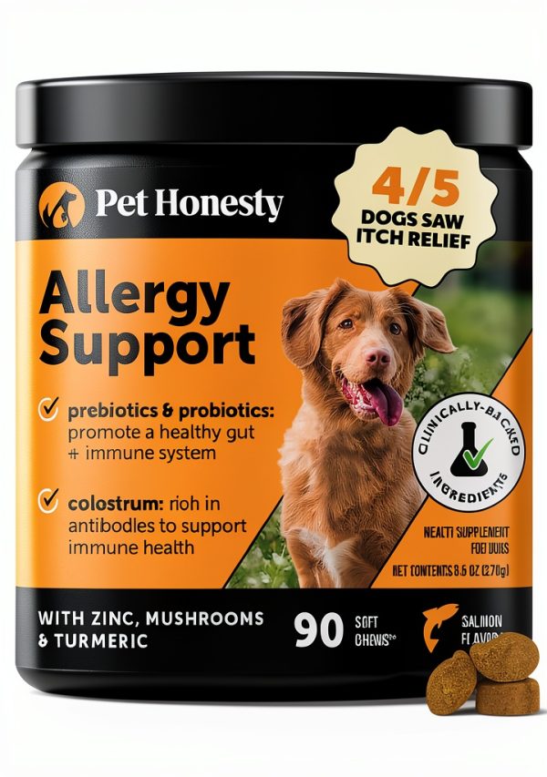 Pet Honesty Dog Allergy Chews Itch Relief Salmon Flavor-0
