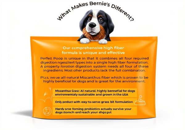 Bernies Best Dog Digestive Supplement High Fiber Grass Bits-6