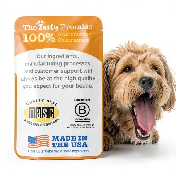 Zesty Paws Salmon Oil Omega 3 Dog Cat Skin Coat Supplement-4