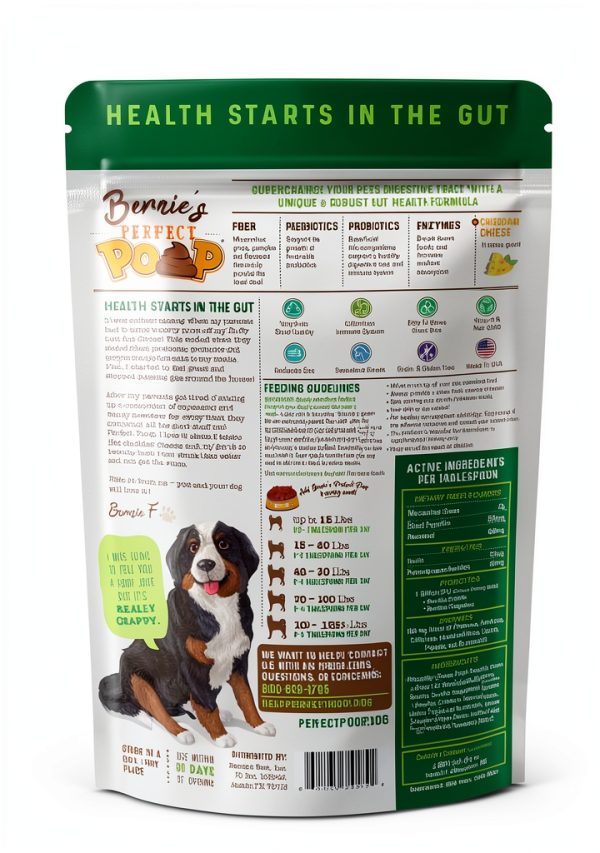 Bernies Best Dog Digestive Supplement High Fiber Grass Bits-1