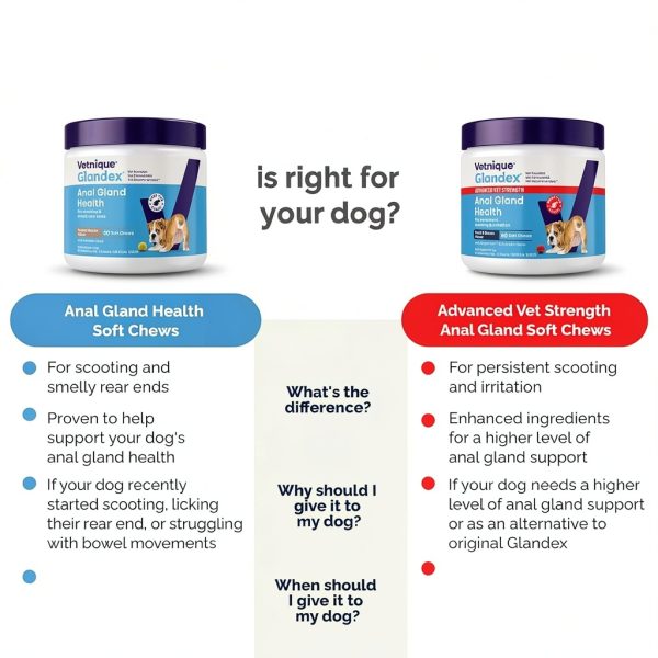 Glandex Anal Gland Chews for Dogs Vetnique Labs Support-6