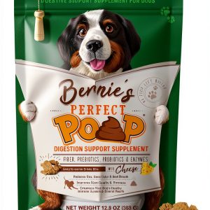 Bernies Best Dog Digestive Supplement High Fiber Grass Bits-0