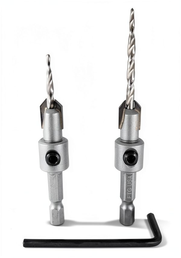 FTG USA Carbide Tipped Countersink Drill Bits Woodworking-1