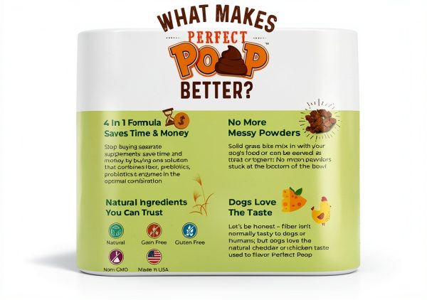 Bernies Best Dog Digestive Supplement High Fiber Grass Bits-5