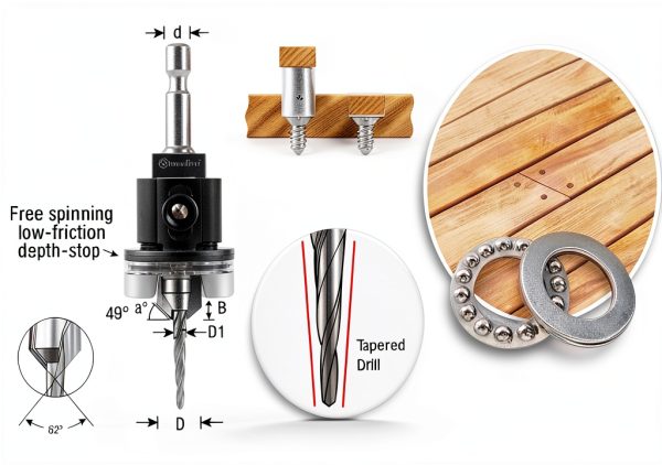 Amana Tool 2-Wing Countersink Drill Bit Set-1