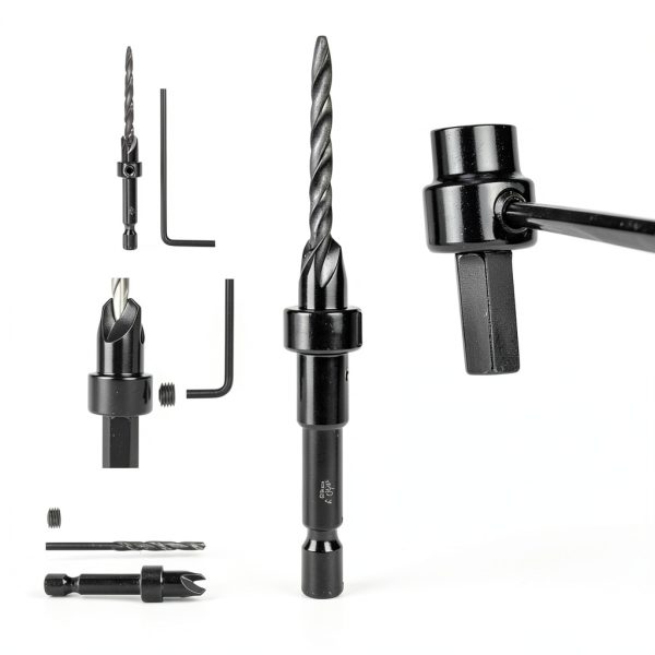 Countersink Drill Bit Set TEWORDA 15pc Nitride HSS-7
