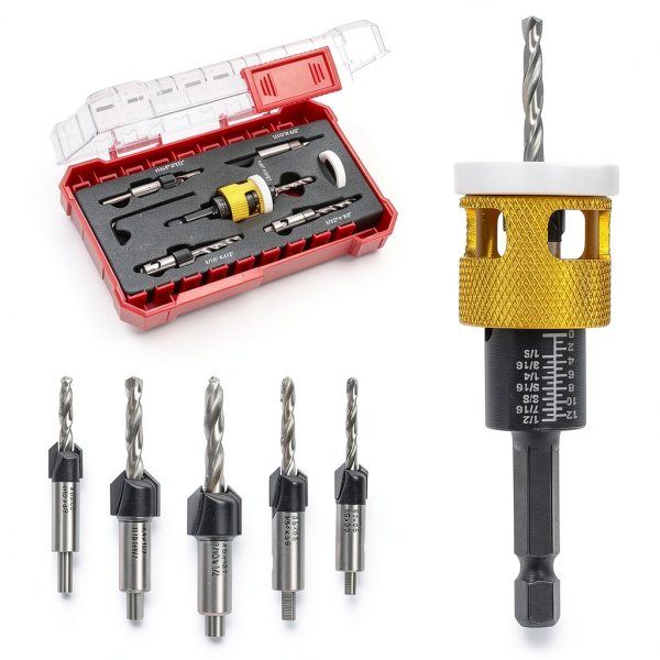 Countersink Drill Bit Set LEOMAUNYX M2 HSS Yellow-6