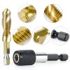 QWORK 3-in-1 Drill Bit Set High-Speed Steel Titanium Alloy-2