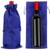 Burlap Wine Gift Bags DIYASY 12pcs with Snowflake Tags & Jute Twine-5