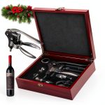 Wine Bottle Opener Timtop 8-Piece Set with Steel Tools in Box-0
