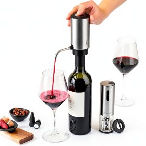 Rabbit Electric Wine Tool Set - Aerator, Corkscrew, Cutter & Stoppers-0