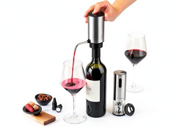 Rabbit Electric Wine Tool Set - Aerator, Corkscrew, Cutter & Stoppers-0