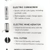 Rabbit Electric Wine Tool Set - Aerator, Corkscrew, Cutter & Stoppers-2