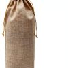 HRX Package 10pcs Burlap Wine Bags for 1.5L Magnum Bottles, Hessian Cloth Glass Liquor Bottle Bags Covers for Christmas Wedding Party-2