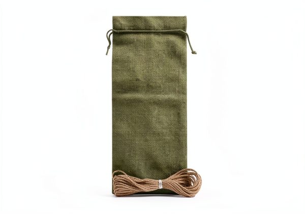 Burlap Wine Gift Bags DIYASY 12pcs with Snowflake Tags & Jute Twine-1