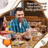Mumufy 8 Pcs Wine Glass Charcuterie Topper Bamboo Round Mini Charcuterie Boards Dual Use Cups Topper Plates for Family Gatherings Bars Restaurants (4'')-4