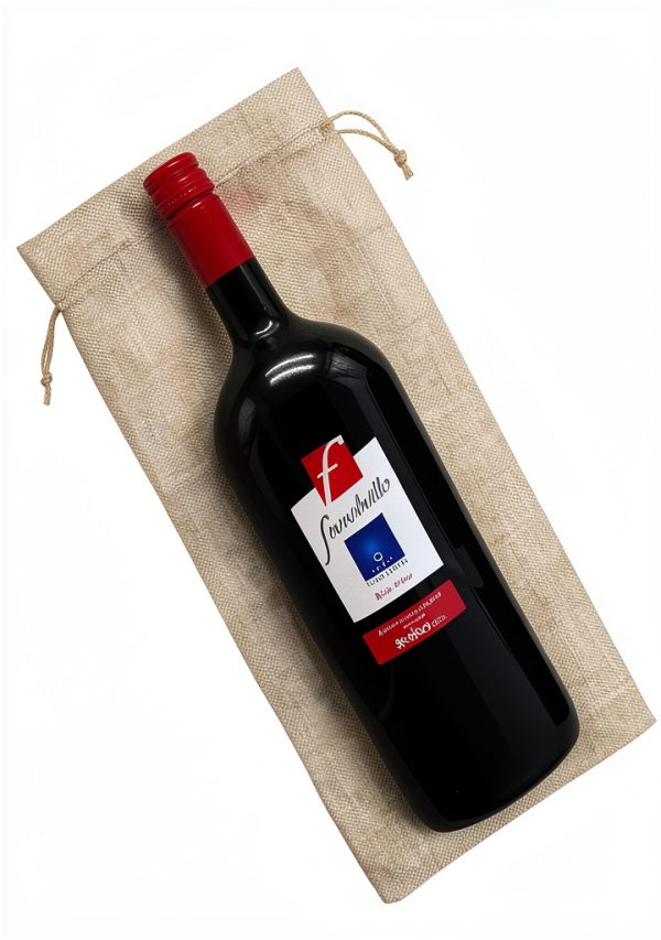HRX Package 10pcs Burlap Wine Bags for 1.5L Magnum Bottles, Hessian Cloth Glass Liquor Bottle Bags Covers for Christmas Wedding Party-1