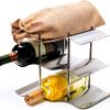 HRX Package 10pcs Burlap Wine Bags for 1.5L Magnum Bottles, Hessian Cloth Glass Liquor Bottle Bags Covers for Christmas Wedding Party-3