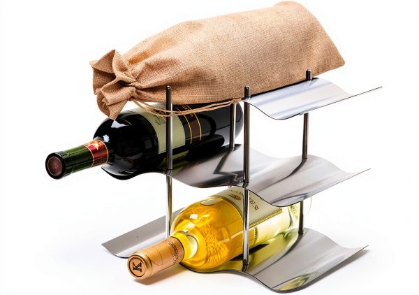 HRX Package 10pcs Burlap Wine Bags for 1.5L Magnum Bottles, Hessian Cloth Glass Liquor Bottle Bags Covers for Christmas Wedding Party-3