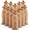 Burlap Wine Bags Homum 12 Piece Set with Gift Tags and Drawstring-0