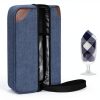 Wine Bag ALLCAMP Insulated Cooler with Glasses Opener Blue 1 Bottle-1
