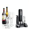 Wine Gift Set Ivation Opener Aerator Vacuum Preserver Matt Black-7